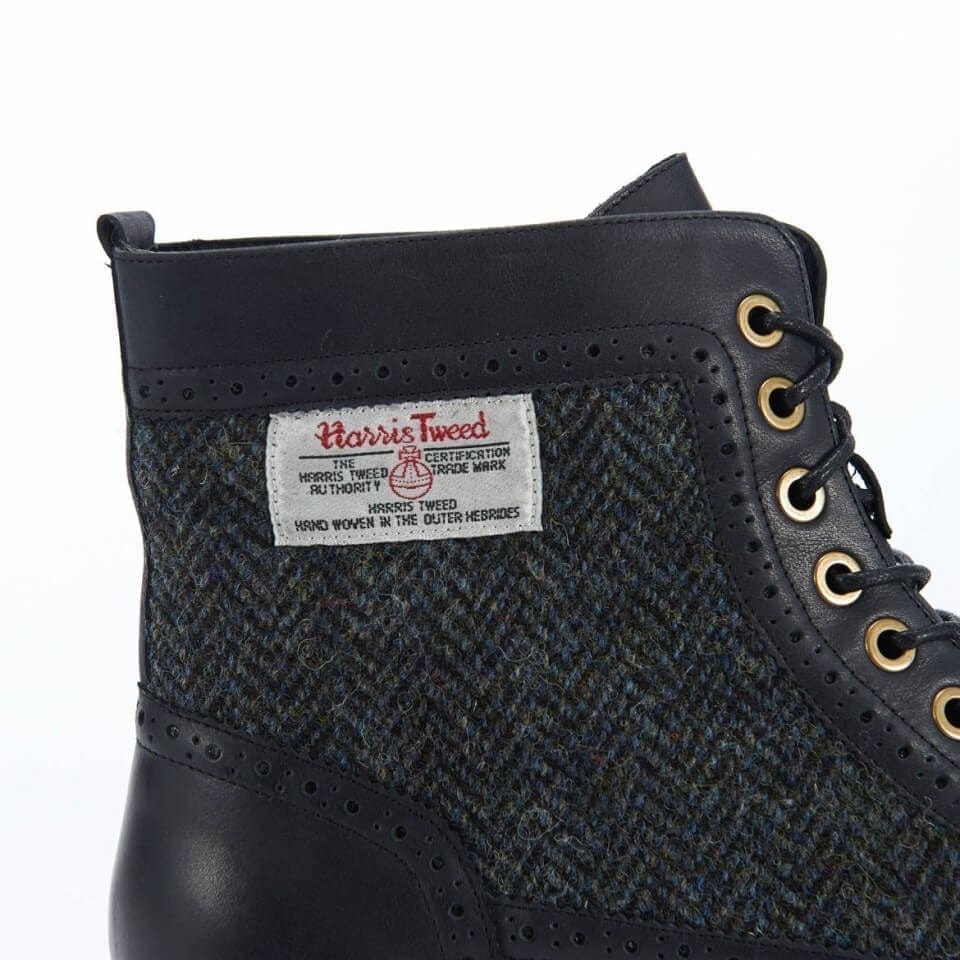 harris tweed chelsea boots