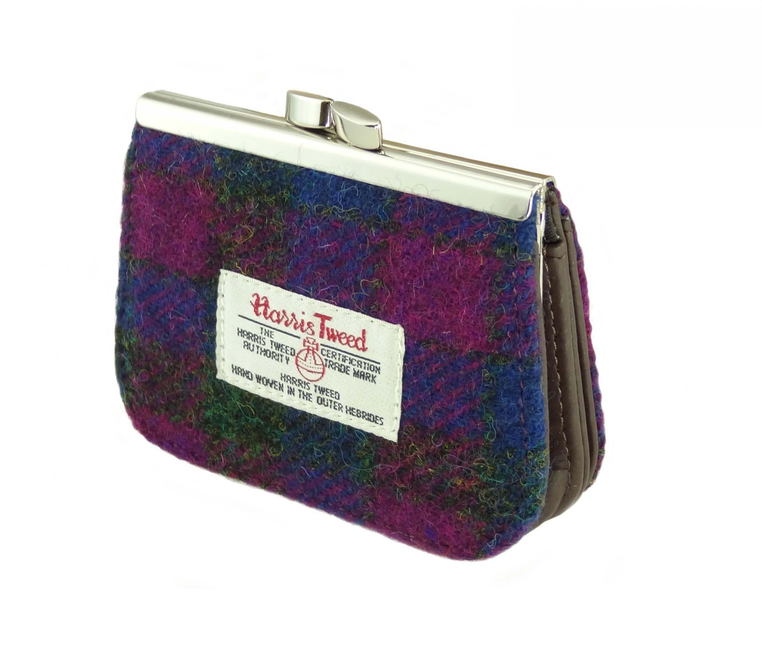 harris tweed clasp purse